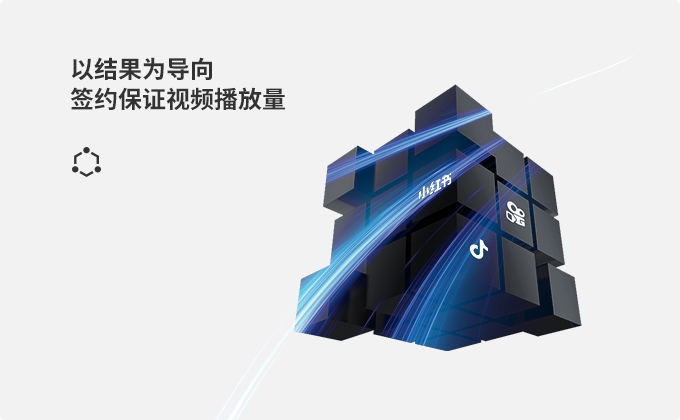   以結果為導向  簽約保證視頻播放量